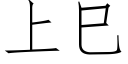 上巳 (仿宋矢量字庫)