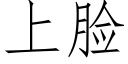 上臉 (仿宋矢量字庫)