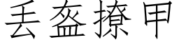 丢盔撩甲 (仿宋矢量字库)