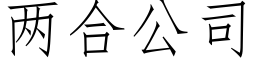 两合公司 (仿宋矢量字库)