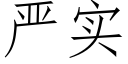 严实 (仿宋矢量字库)