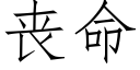 丧命 (仿宋矢量字库)