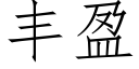 豐盈 (仿宋矢量字庫)