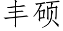 丰硕 (仿宋矢量字库)