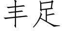 豐足 (仿宋矢量字庫)