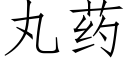 丸药 (仿宋矢量字库)