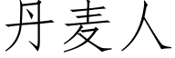 丹麦人 (仿宋矢量字库)