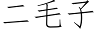 二毛子 (仿宋矢量字庫)