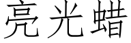 亮光蠟 (仿宋矢量字庫)