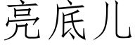 亮底儿 (仿宋矢量字库)