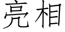 亮相 (仿宋矢量字库)