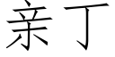 親丁 (仿宋矢量字庫)