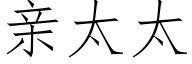 亲太太 (仿宋矢量字库)