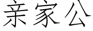 亲家公 (仿宋矢量字库)