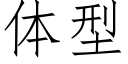 體型 (仿宋矢量字庫)