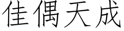 佳偶天成 (仿宋矢量字庫)