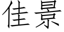 佳景 (仿宋矢量字庫)