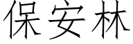 保安林 (仿宋矢量字庫)