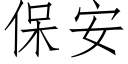 保安 (仿宋矢量字庫)