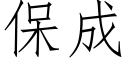 保成 (仿宋矢量字庫)