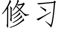 修习 (仿宋矢量字库)