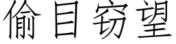 偷目竊望 (仿宋矢量字庫)