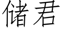 儲君 (仿宋矢量字庫)