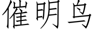 催明鳥 (仿宋矢量字庫)