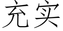 充实 (仿宋矢量字库)