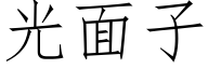 光面子 (仿宋矢量字库)