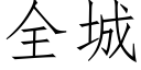 全城 (仿宋矢量字庫)