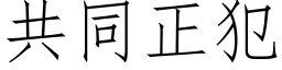 共同正犯 (仿宋矢量字库)