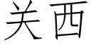 关西 (仿宋矢量字库)