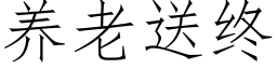 養老送終 (仿宋矢量字庫)