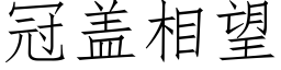 冠盖相望 (仿宋矢量字库)