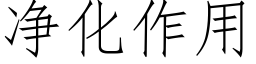 淨化作用 (仿宋矢量字庫)