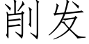 削发 (仿宋矢量字库)