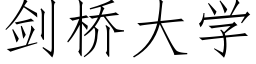 剑桥大学 (仿宋矢量字库)