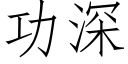 功深 (仿宋矢量字库)