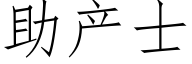 助産士 (仿宋矢量字庫)