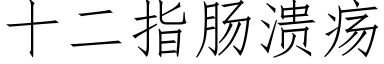 十二指腸潰瘍 (仿宋矢量字庫)