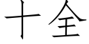 十全 (仿宋矢量字庫)