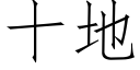 十地 (仿宋矢量字庫)