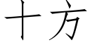 十方 (仿宋矢量字庫)