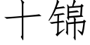 十锦 (仿宋矢量字库)