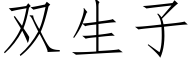 双生子 (仿宋矢量字库)