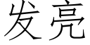 發亮 (仿宋矢量字庫)