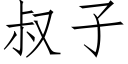 叔子 (仿宋矢量字库)