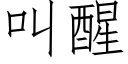 叫醒 (仿宋矢量字庫)