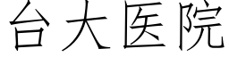 台大医院 (仿宋矢量字库)